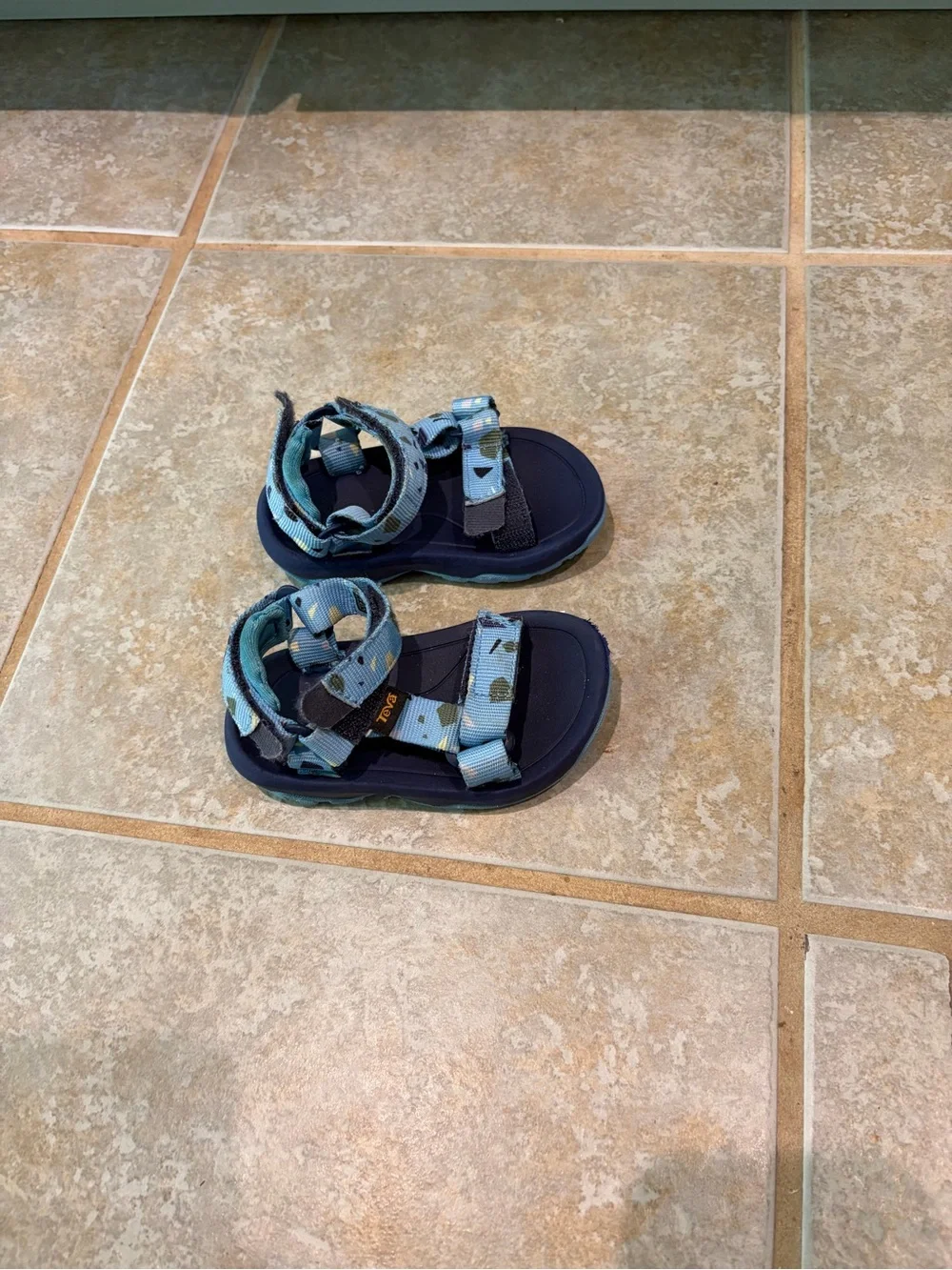 Teva Kids Light Blue Patterned Strap Sandals